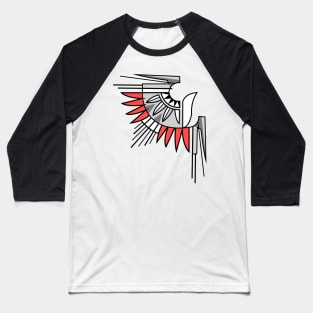 Abstract eagle symbol in indigenous style Baseball T-Shirt